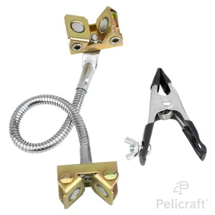 aimant flexible avec pince pour maintien pièce soudure bras magnétique ajustable