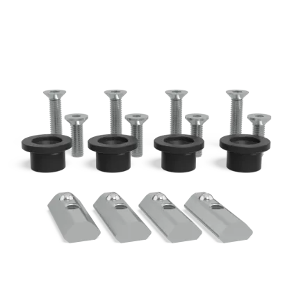 taquets pivotables et douilles de bridage